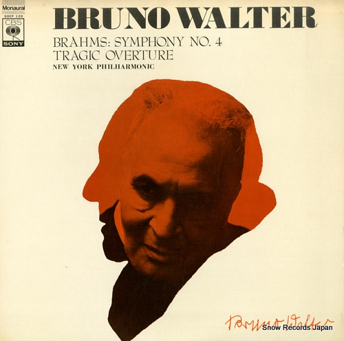 WALTER, BRUNO brahms; symphony no.4 / tragic overture SOCF120