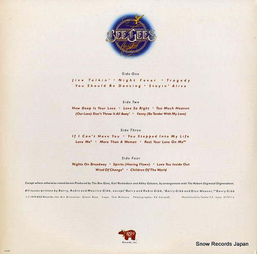 BEE GEES, THE bee gees greatest MWZ8109