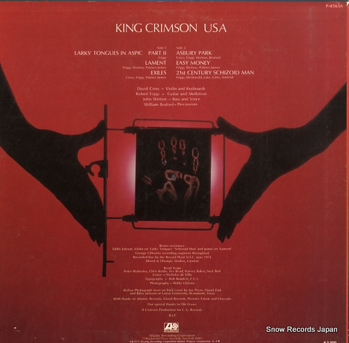 KING CRIMSON usa P-8565A