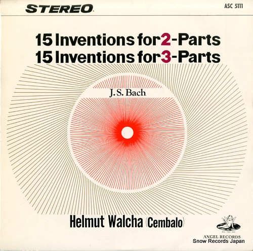 WALCHA, HELMUT bach; 15 inventions for 2 & for 3 parts ASC5111