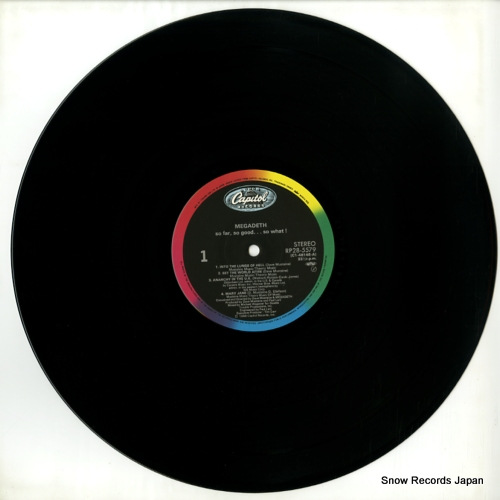 MEGADETH so far so good so what RP28-5579