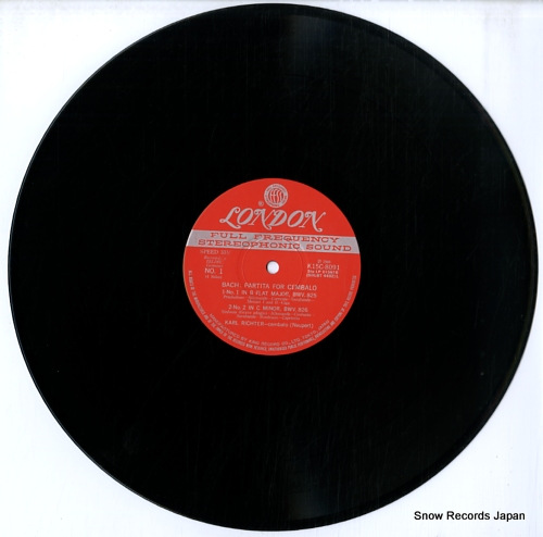 RICHTER, KARL bach; partita for cembalo K15C-8091/2