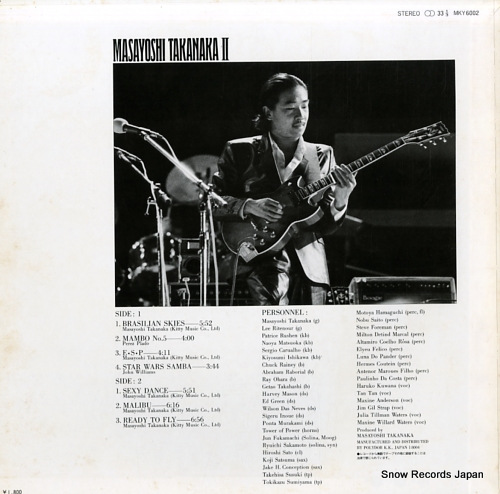 TAKANAKA, MASAYOSHI masayoshi takanaka 2 MKY6002