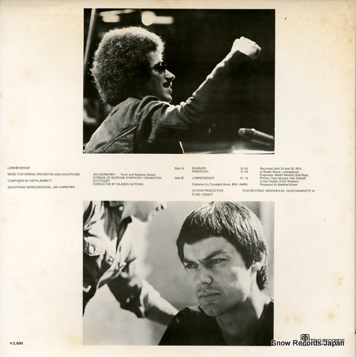 JARRETT, KEITH, AND JAN GARBAREK music for strings and saxophone PAP-9033