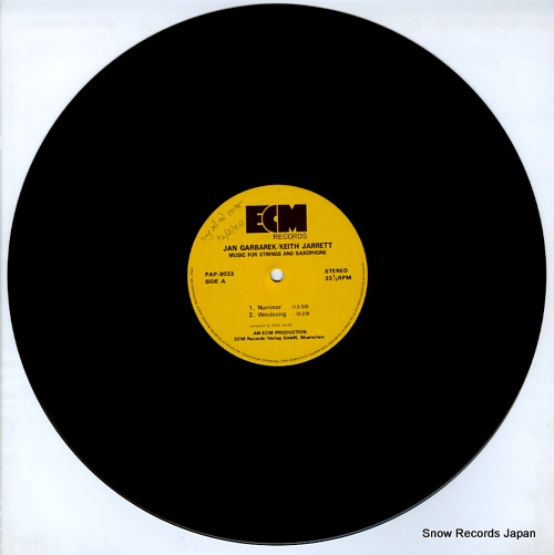 JARRETT, KEITH, AND JAN GARBAREK music for strings and saxophone PAP-9033