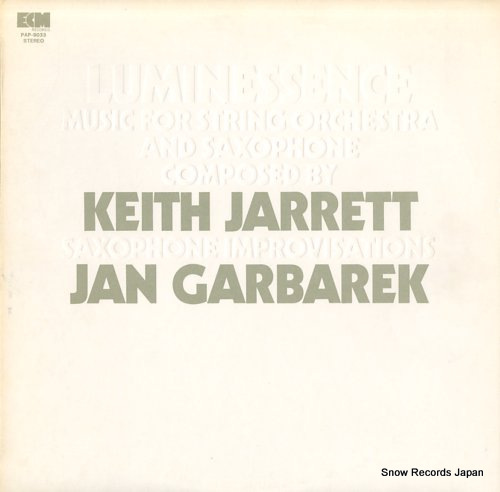JARRETT, KEITH, AND JAN GARBAREK music for strings and saxophone PAP-9033
