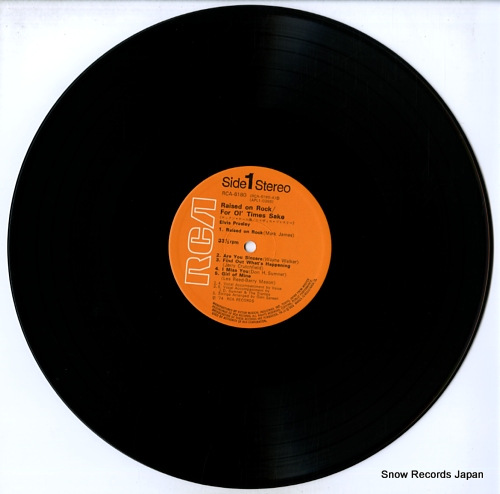 PRESLEY, ELVIS raised on rock / for ol' times sake RCA-6180 - disc