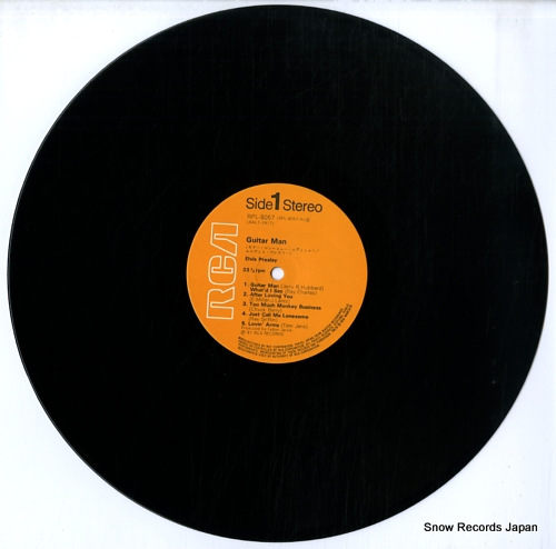 PRESLEY, ELVIS guitar man RPL-8057