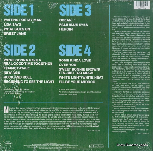 VELVET UNDERGROUND 1969 velvet underground live with lou reed 826284-1M-2