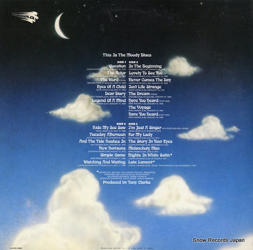 MOODY BLUES, THE this is the moody blues GSW507