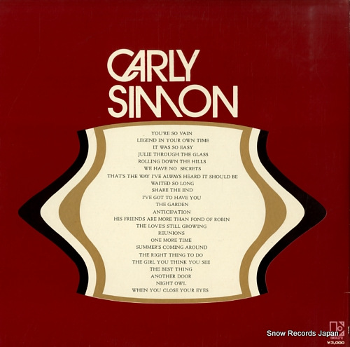 SIMON, CARLY carly simon P-5102-3E