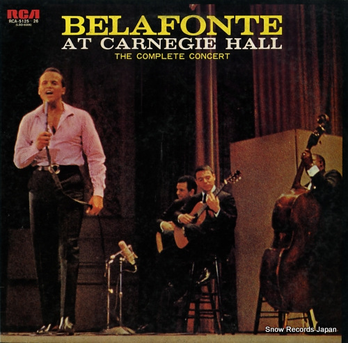 BELAFONTE, HARRY belafonte at carnegie hall RCA-5125