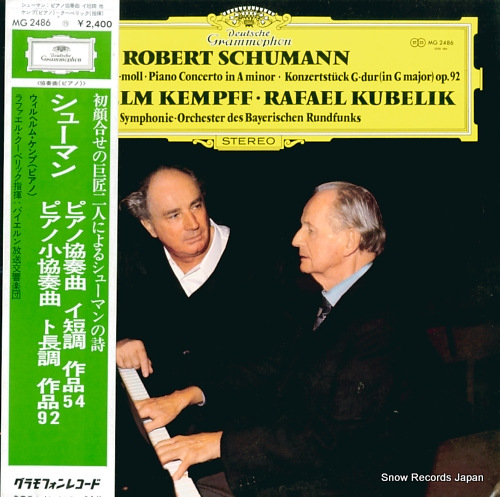 KEMPFF, WILHELM schumann; konzert fur klavier und orchester MG2486