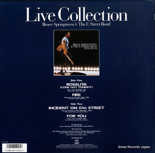 SPRINGSTEEN, BRUCE live collection 20AP3326