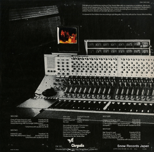 TEN YEARS AFTER recorded live GW249