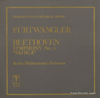 FURTWANGLER, WILHELM beethoven; symphony no.3 in e-flat major, op.55 eroica THS65020