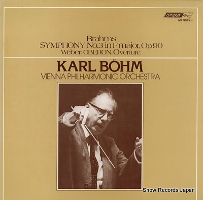 BOHM, KARL brahms; symphonie no.3 in f major, op.90 MX9025M