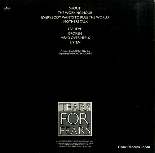TEARS FOR FEARS songs from the big chair 25PP-157