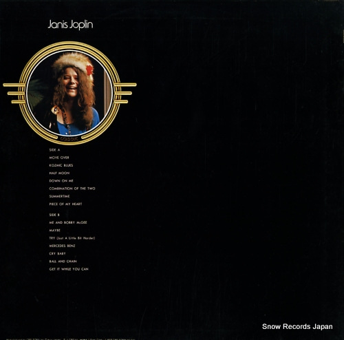 JOPLIN, JANIS gold disc 26AP1306