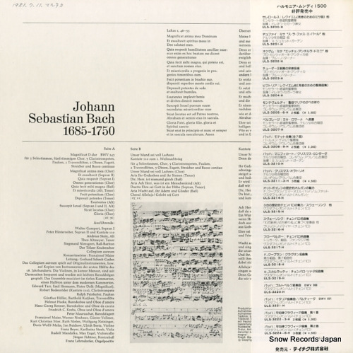 TOLZER KNABENCHOR bach; unser mund sei voll lachens ULS-3210-H
