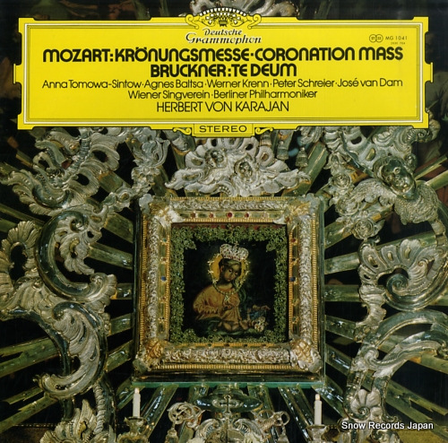 KARAJAN, HERBERT VON mozart; kronungsmesse-cironation mass MG1041