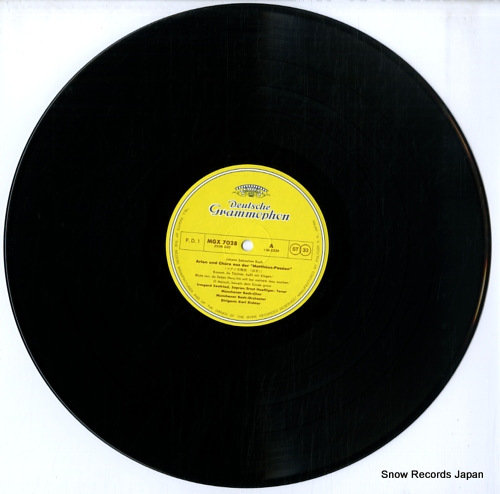 RICHTER, KARL bach; matthaus-passion chore und arien MGX7028 - disc