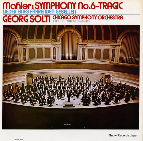 SOLTI, GEOORG mahler; symphony no.6 
