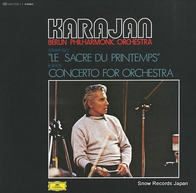 KARAJAN, HERBERT VON stravinsky; le sacre du printemps MG9702/3