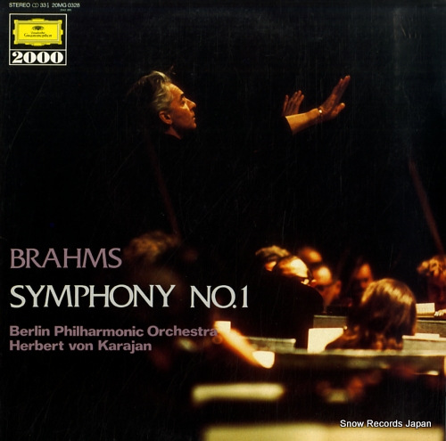 KARAJAN, HERBERT VON brahms; symphony no.1 20MG0328