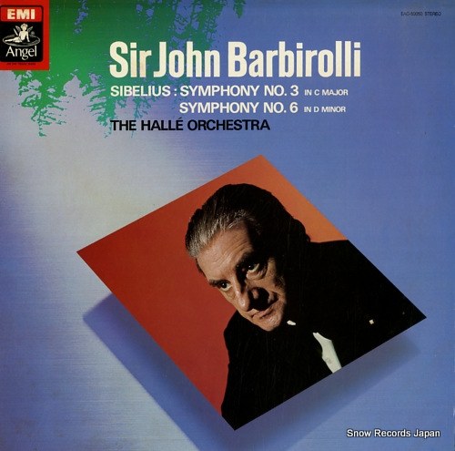 BARBIROLLI, JOHN sibelius; symphony no.3 & no.6 EAC-50050