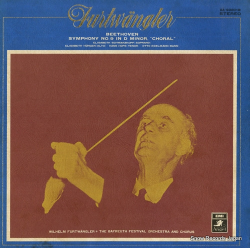 FURTWANGLER, WILHELM beethoven; symphony no.9 in d minor, 