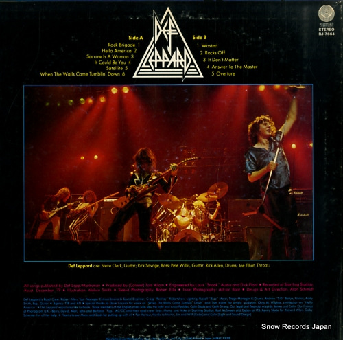 DEF LEPPARD on through the night RJ-7664