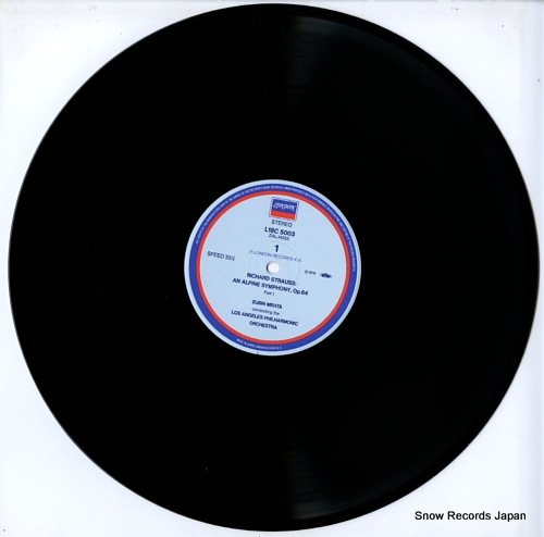 MEHTA, ZUBIN richard strauss; an alpine symphony, op64 L18C5003