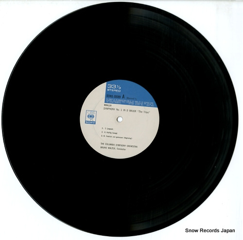 WALTER, BRUNO mahler; symphony no.1 