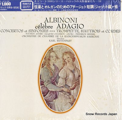 RISTENPART, KARL albinoni; adagio concertos et sinfonies RE-1074-RE