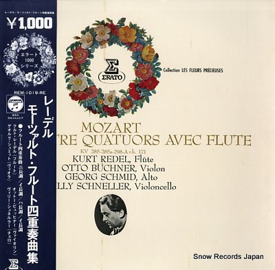 REDEL, KURT mozart; quatre quatuors avec flute REM-1019-RE