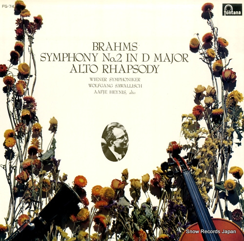 SAWALLISCH, WOLFGANG brahms; symphony no.2 / alto rhapsody FG-74