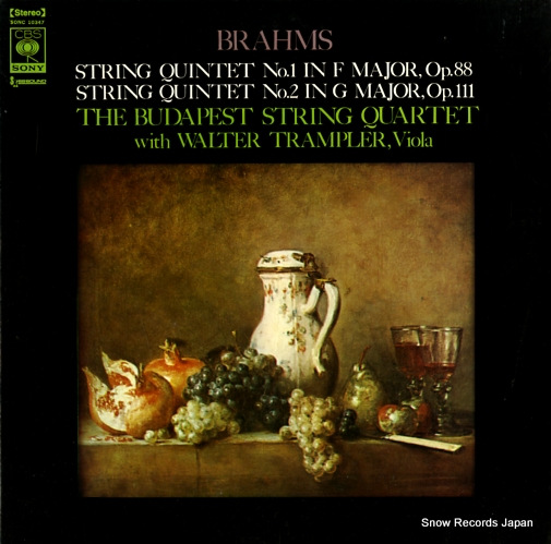 TRAMPLER, WALTER brahms; string quintet no.1 & no.2 SONC10347