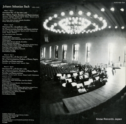 COLLEGIUM AUREUM bach; vier ouverturen ULS-3122-3-H