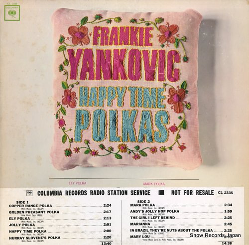 YANKOVIC, FRANKIE happy time polkas CL2335 - front cover