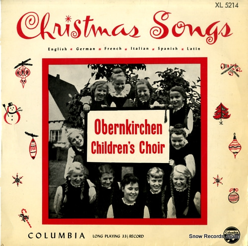 OBERNKIRCHEN CHILDREN'S CHOIR christmas songs XL5214 - front cover