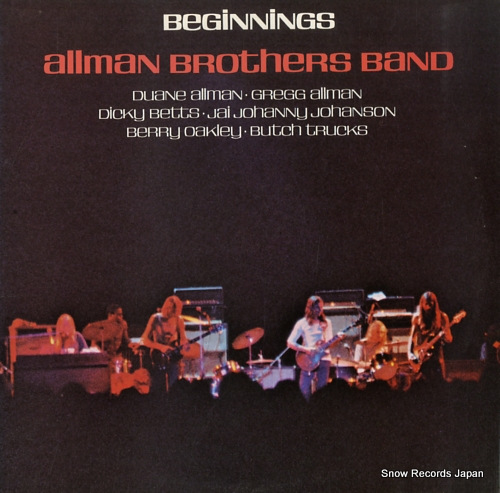 ALLMAN BROTHERS BAND, THE beginnings 2CX0132