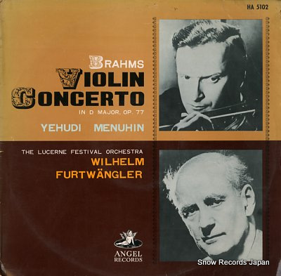 FURTWANGLER, WILHELM brahm; violin concerto HA5102