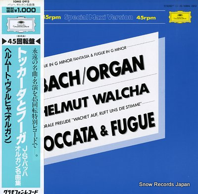 WALCHA, HELMUT bach; organ toccata & fugue 10MG0912