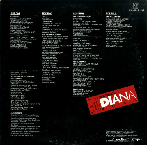 ROSS, DIANA an evening with diana ross VIP-9519-20