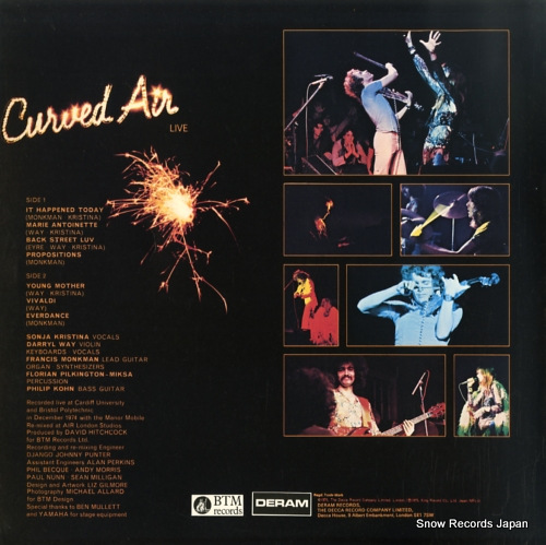 CURVED AIR curved air live LAX1039