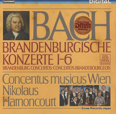 HARNONCOURT, NIKOLAUS bach; brandenburgische konzerte 1-6 6.35620