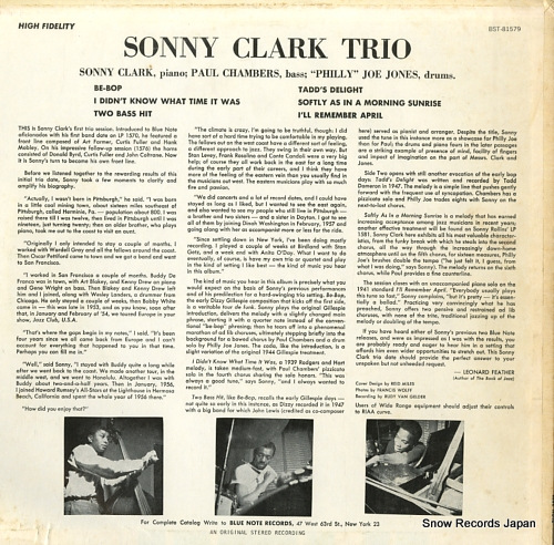 CLARK, SONNY sony clark trio BST81579