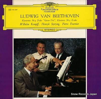 KEMPFF, WILHELM beethoven; klaviertrio und violoncello nr.4 geister-trio MG2259