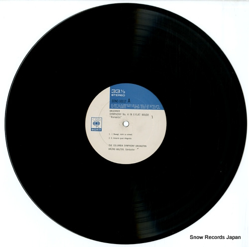 WALTER, BRUNO bruckner; symphony no.4 
